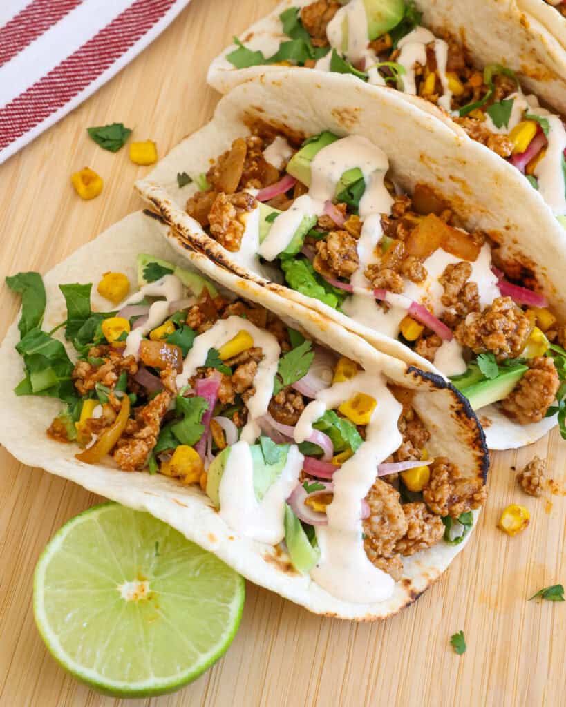 Ground Pork Tacos