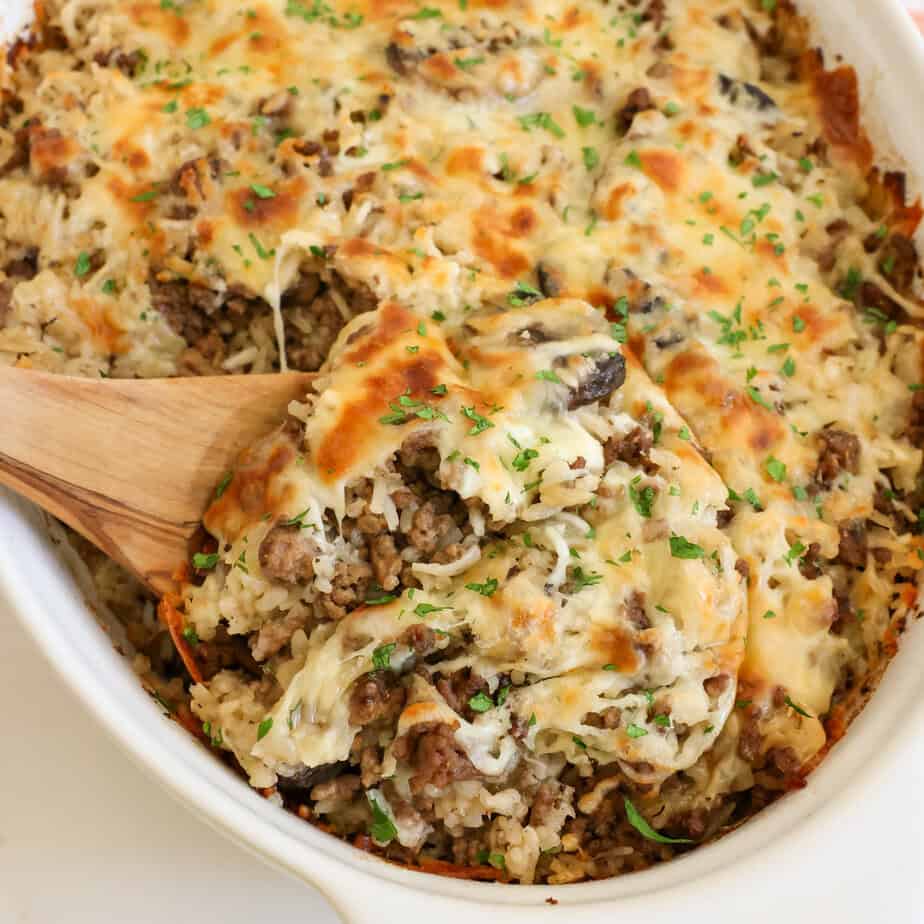 Ground Beef and Rice Casserole