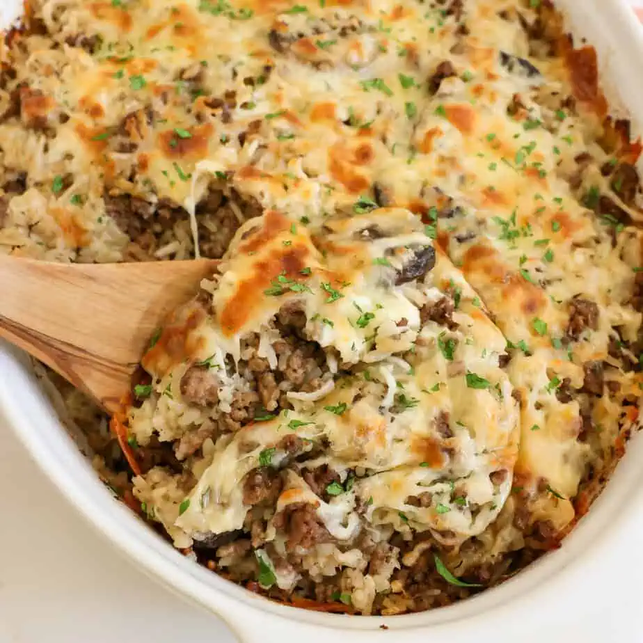 Ground Beef and Rice Casserole