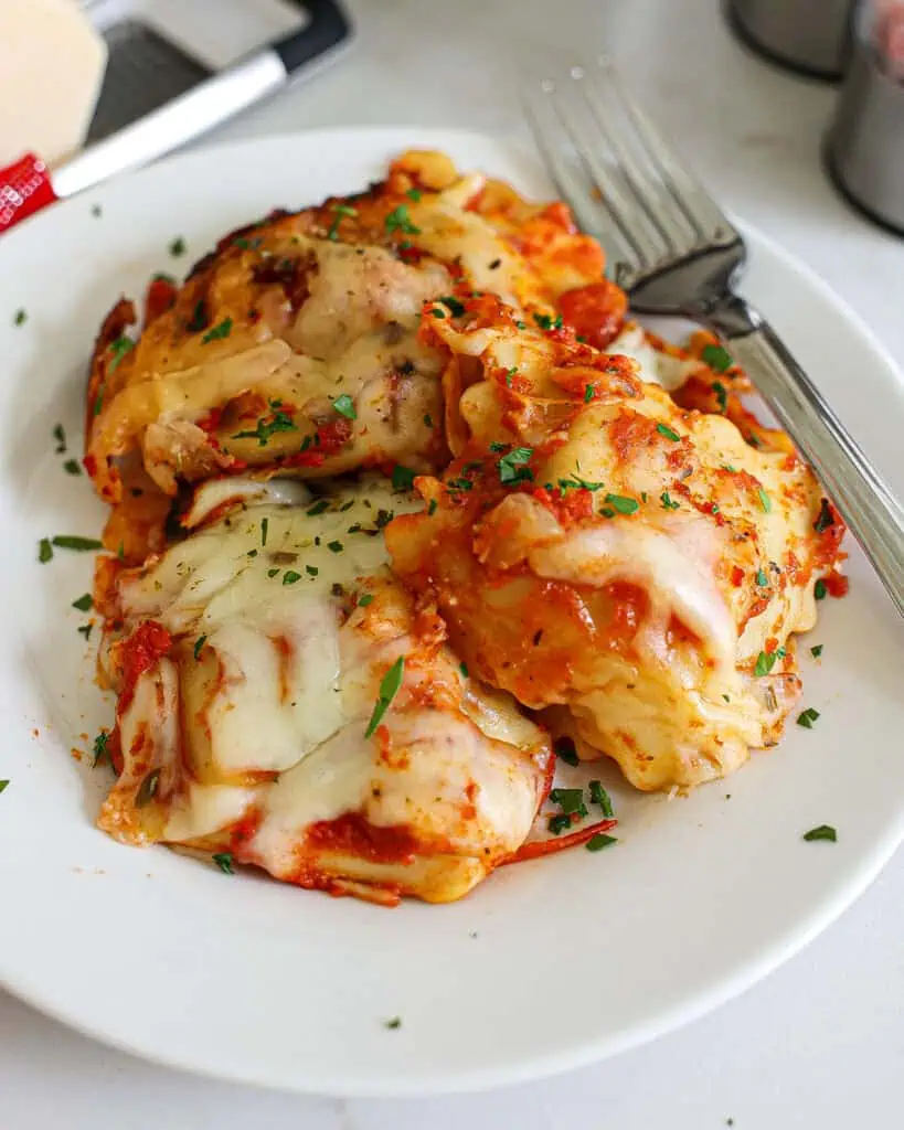 Crockpot Ravioli Lasagna