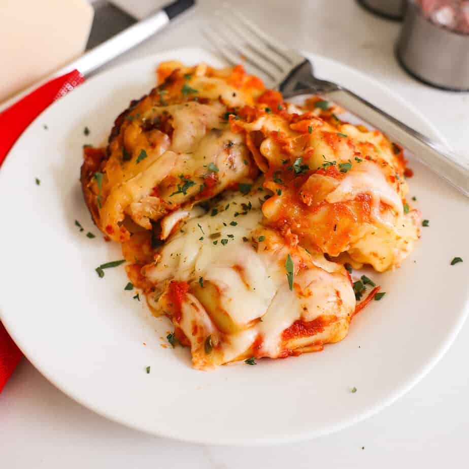 Crockpot Ravioli Lasagna