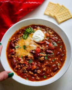 Crockpot Turkey Chili