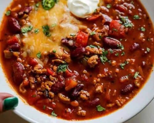 Crockpot Turkey Chili