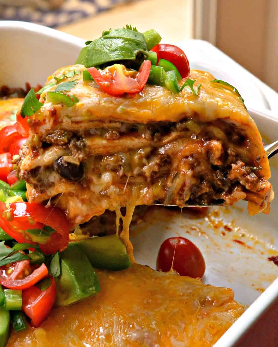 Beef Enchilada Casserole