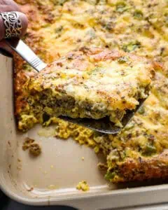 Sausage Egg and Cheese Casserole