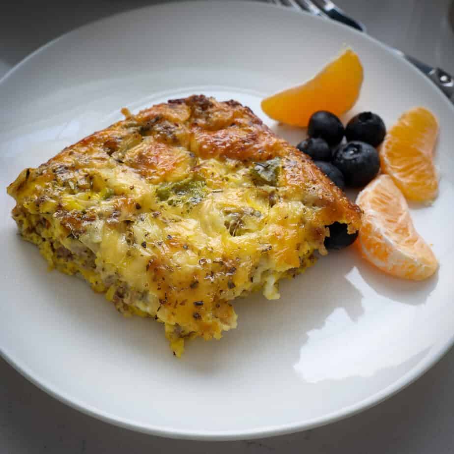 Sausage Egg and Cheese Casserole