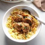 French Onion Meatballs