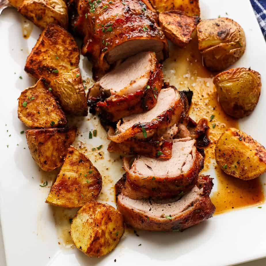Bacon Wrapped Pork Tenderloin
