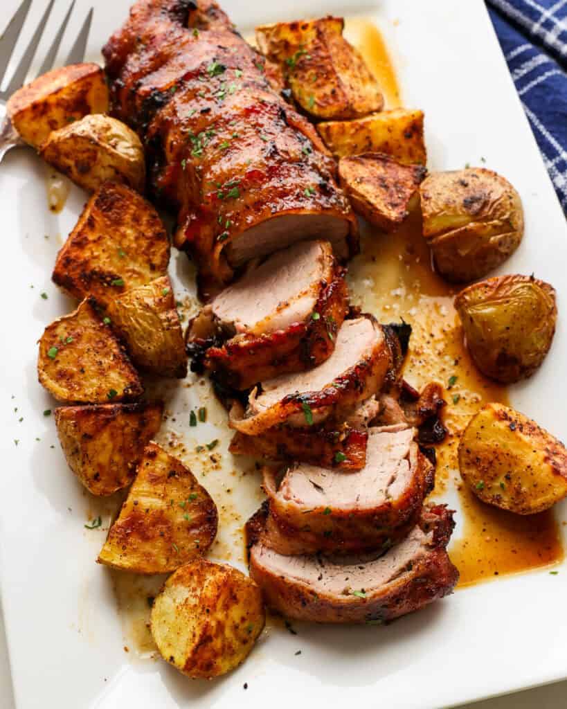 Bacon Wrapped Pork Tenderloin