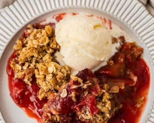 Strawberry Rhubarb Crisp