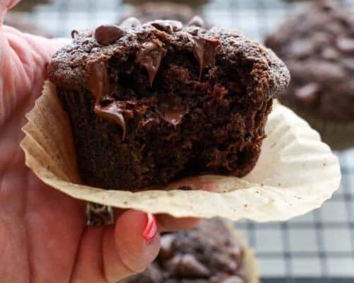 Chocolate Zucchini Muffins