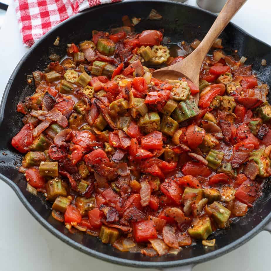 Okra and Tomatoes