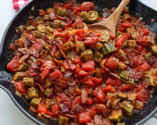 Okra and Tomatoes
