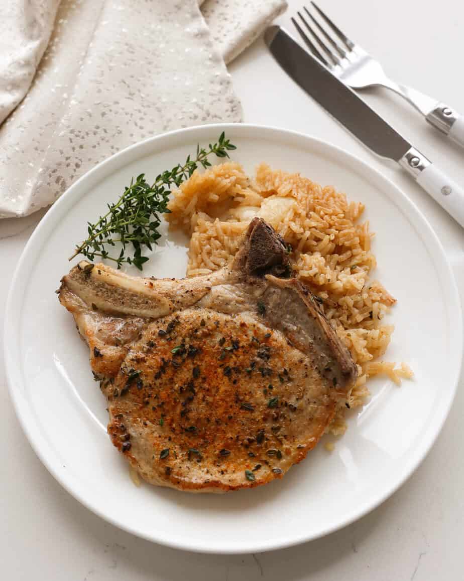 Pork Meat Rice Baked Pork Chops and Rice